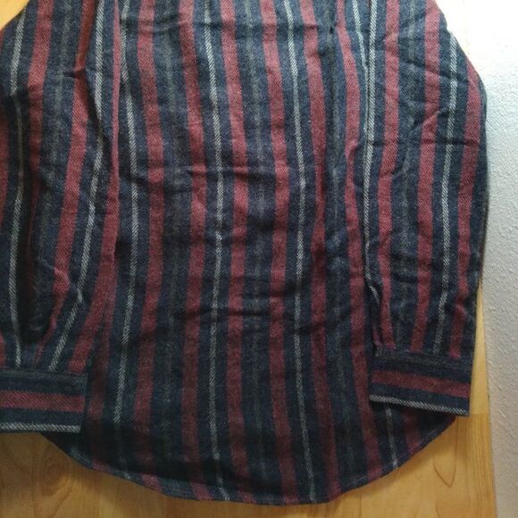 Vintage Fieldmaster Wool Striped Button Down Shirt Flannel - Picture 8 of 8